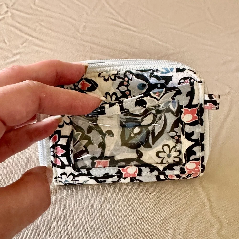 Vera Bradley "Lisbon Medallion" Petite Zip-Around Wallet - Picture 3 of 6